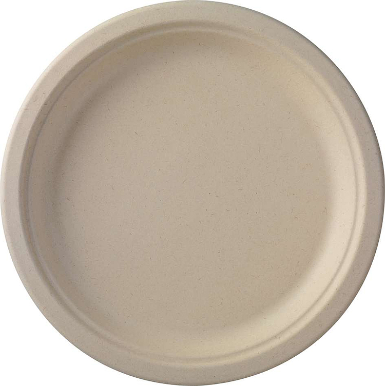 Tallerken papp flat 26cm ubleket   50stk