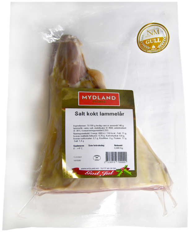 Lammelår salt kokt delt   kg
