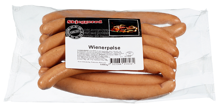 Wienerpølser  10xca600g    kg
