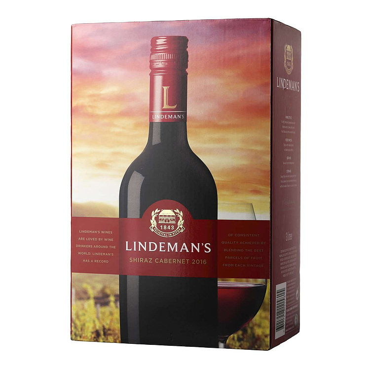 Lindemans shiraz cabernet bib 2021   13,5%   3l