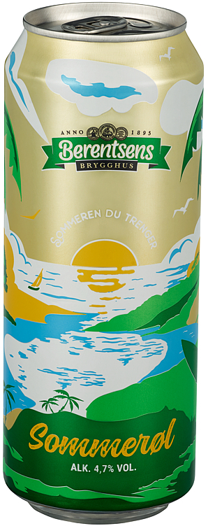 Berentsens sommerøl bx   4,7%   24x50cl