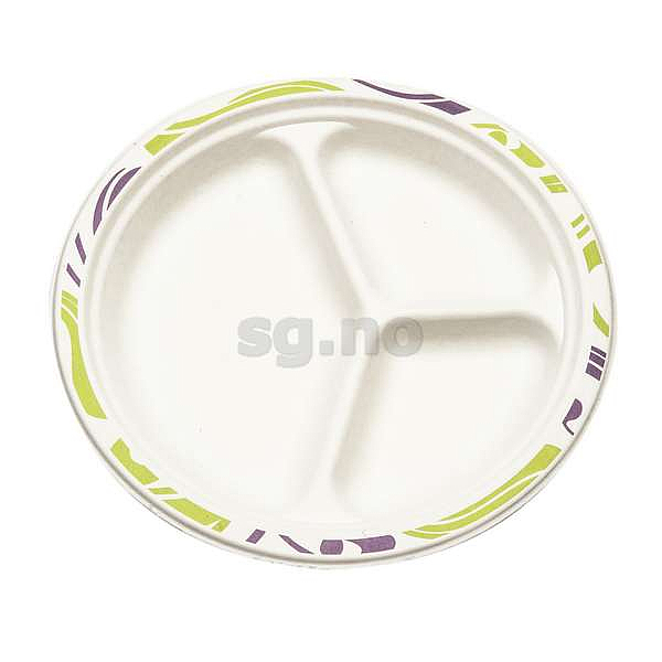 Tallerken 26cm 3-delt flavour cc-pakning   50stk