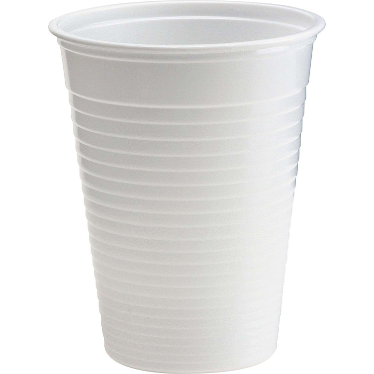 Plastbeger 21 cl hvit   100stk