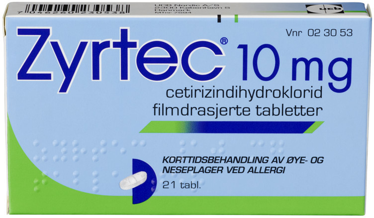 Zyrtec allergitabletter 21stk