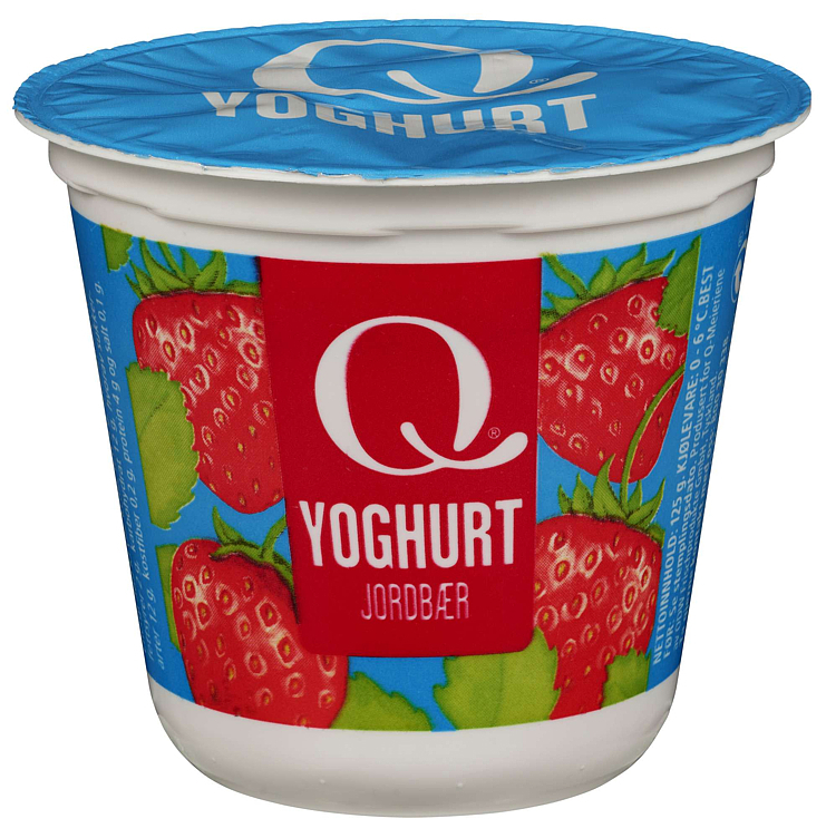 Q yoghurt jordbær 125g