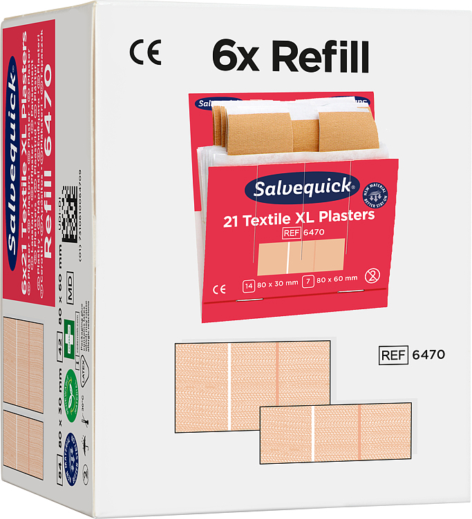 Tekstilplaster  xl 6 refill