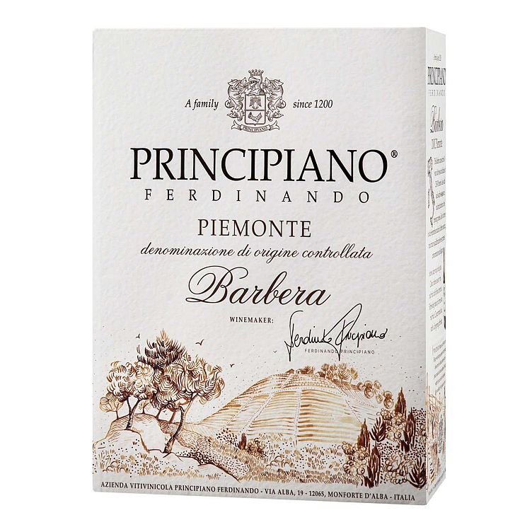 Principiano piemonte barbera   12%  3l