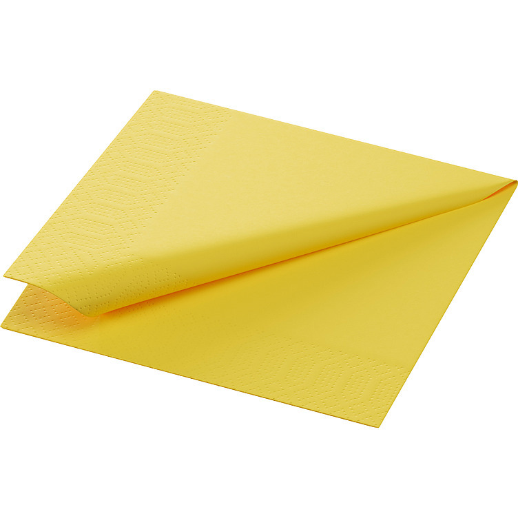 Serviett 3l 24cm gul  250stk