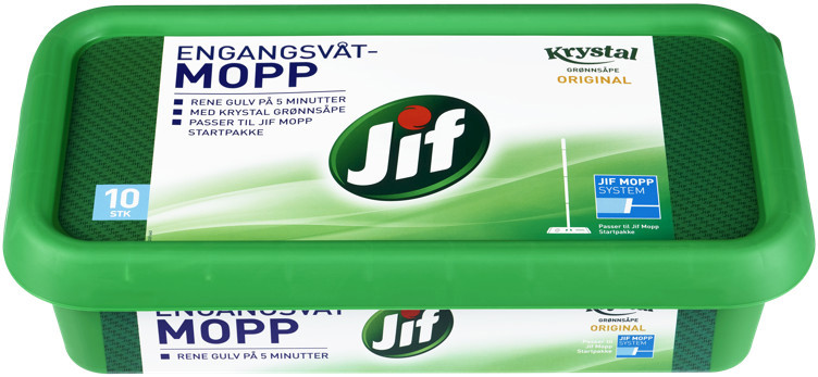 Jif engangsmopp krystal   10stk