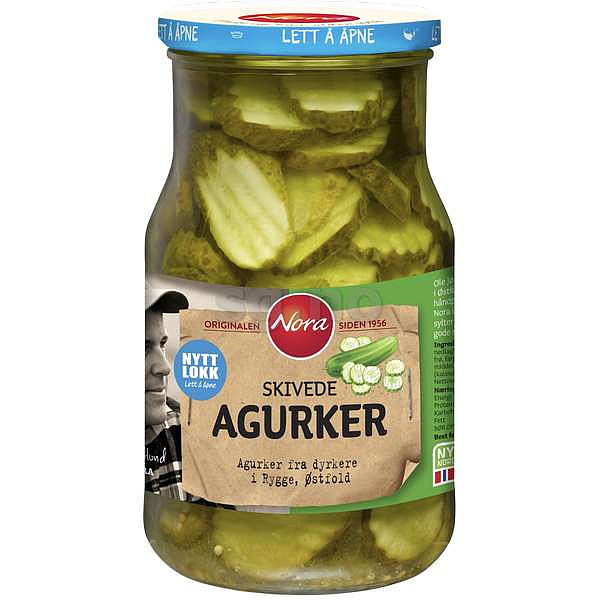 Skivede agurker   850g