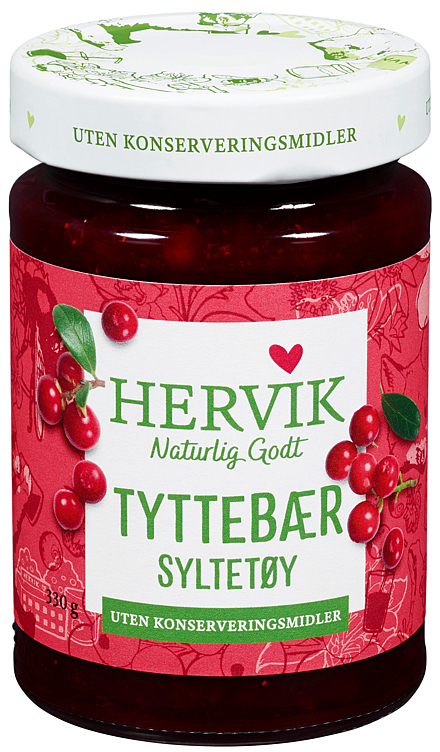 Tyttebærsyltetøy   330g