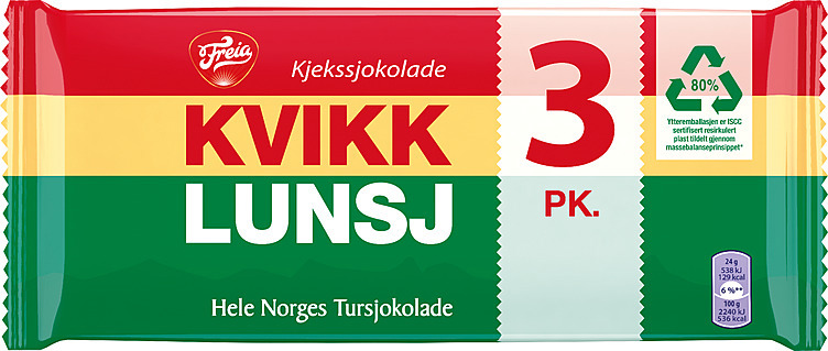 Kvikk lunsj 3pk 141g