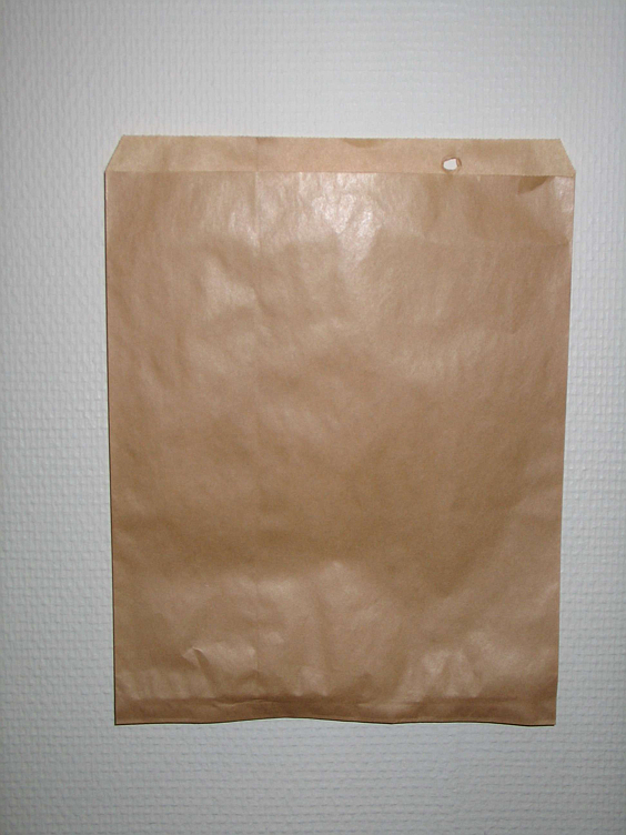 Papirpose 1kg brun med snor 21x27,5cm     1000stk