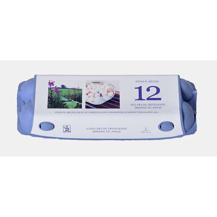 Egg l12  store   12stk   815g