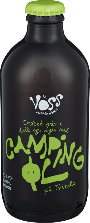 Voss fellesbryggeri campingøl  4,7%  24x33cl