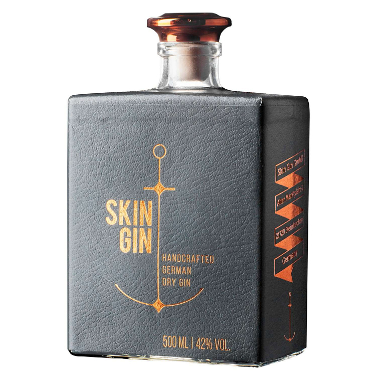 Skin gin (grey bottle)   42%  50cl