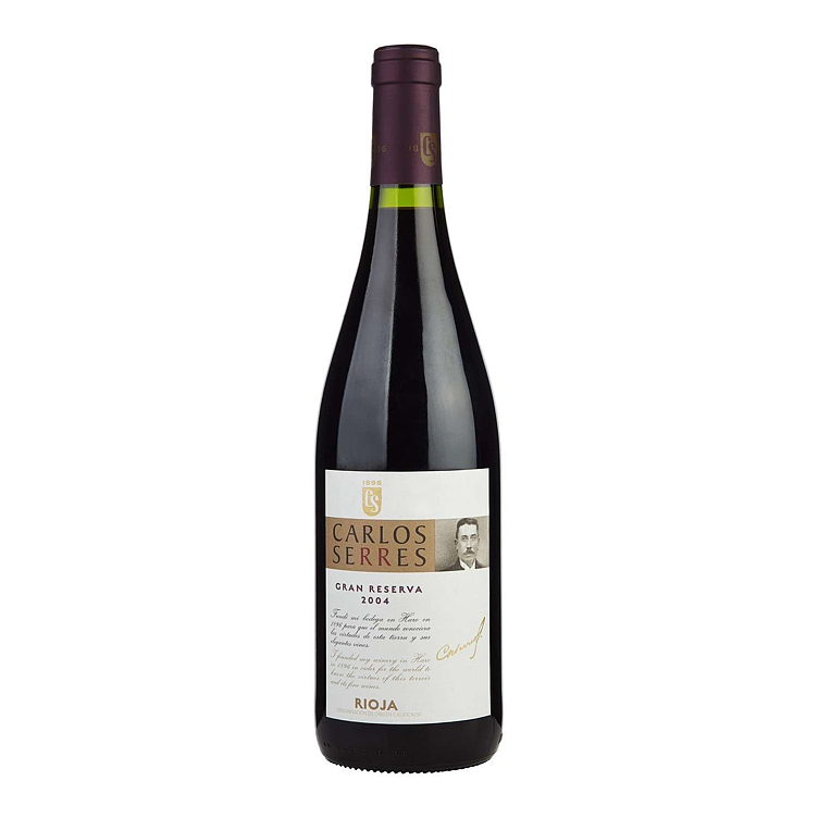 Carlos serres gran reserva 2004  13,5%  75cl
