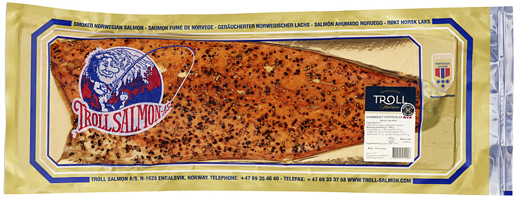 Pepper salmon whole side   kg