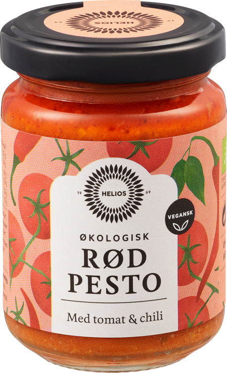 Pesto rød piccante økol.   130g