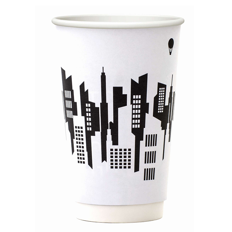 Kaffebeger 45cl skyline  22stk