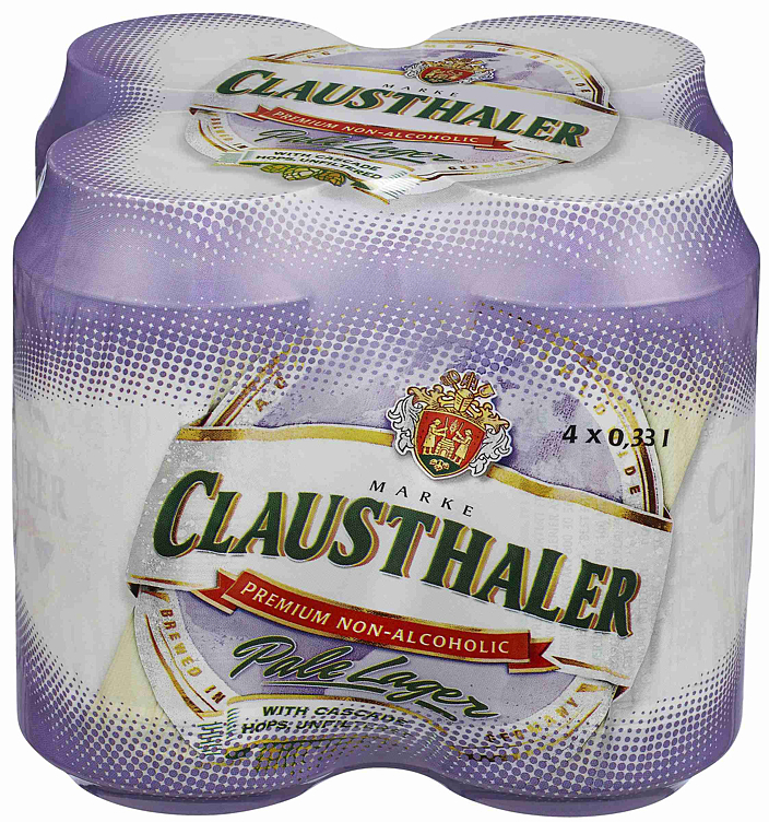 Clausthaler pale lager 4pk bx  24x33cl