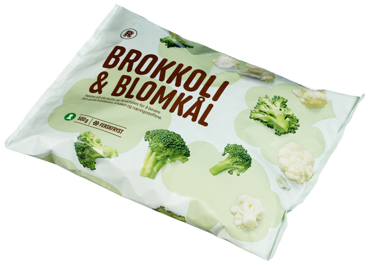 Brokkoli og blomkål   500g