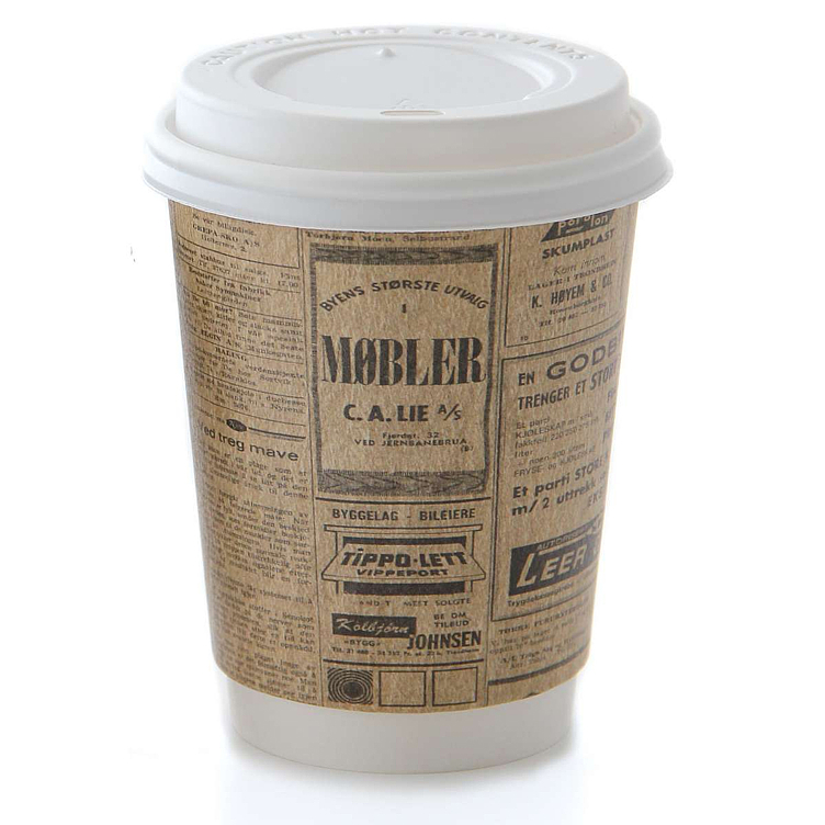 Avisserien kaffebeger dw 12oz 35cl   500stk