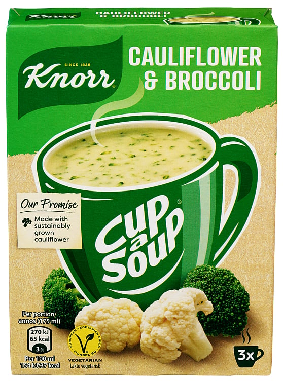 Knorr cup a soup blomkål/brokkoli   3pk