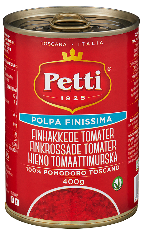 Tomater finhakkede   400g