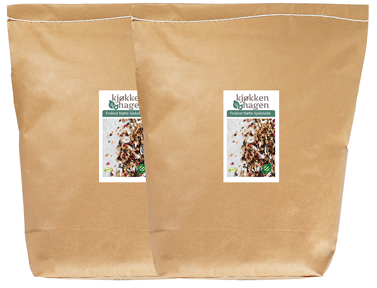 Frokost nøtte-sjokolade økol. vegansk   5kg