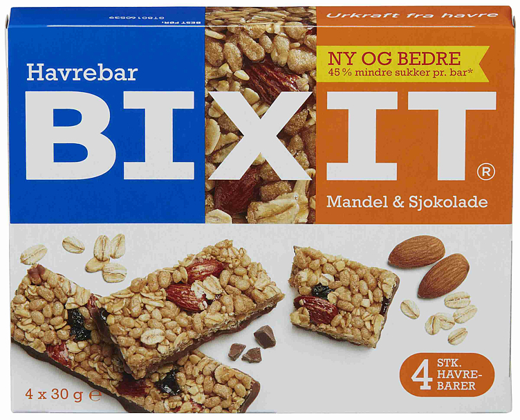 Havrebar mandel 4pk   120g