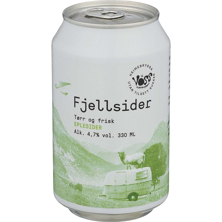 Voss fellesbryggeri fjellsider eple 4,7%  24x33cl