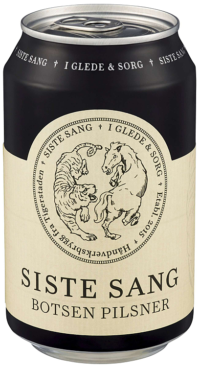 Siste sang botsen pilsner bx   4,7%   24x33cl