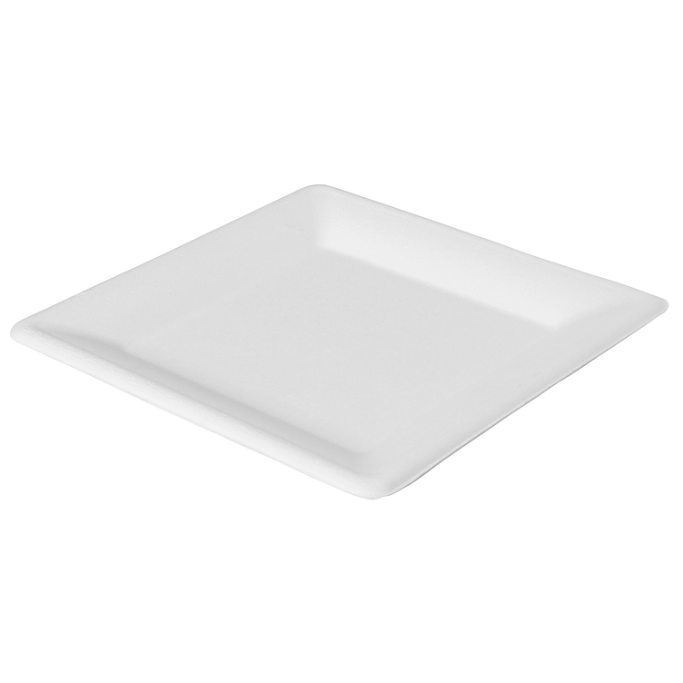 Tall.papp flat 4-kant 26cm fiber hvit   50stk