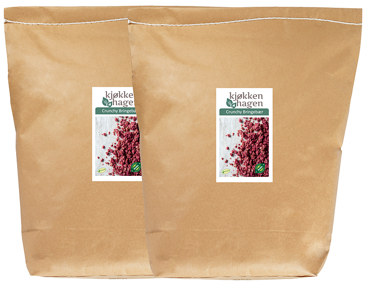 Crunchy bringebær økol. vegansk   5kg