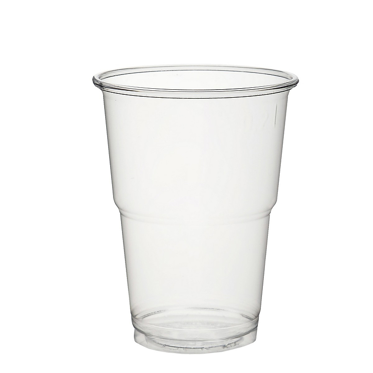 Plastglass 0,25l klar pet   50stk