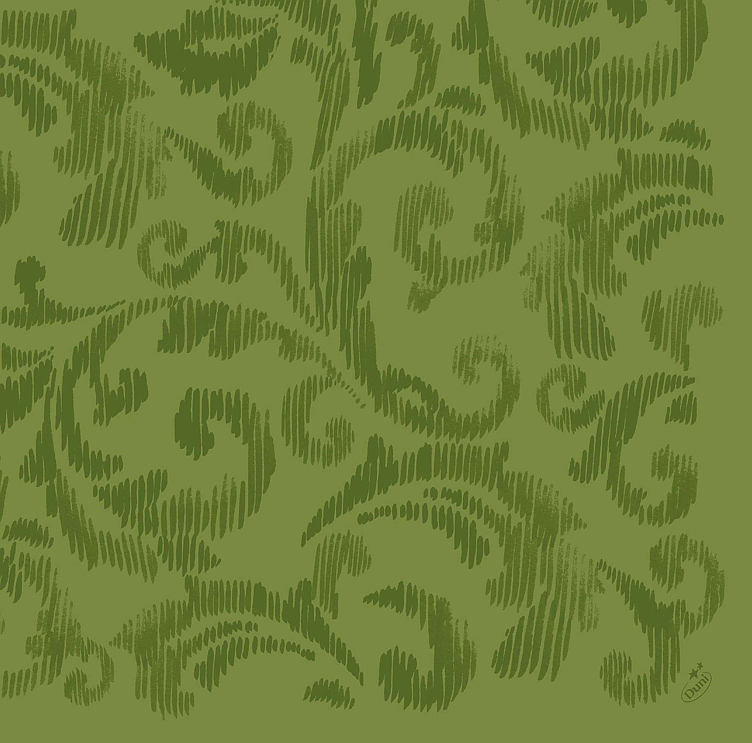 Serviett dunilin 40cm saphira leaf green   45stk