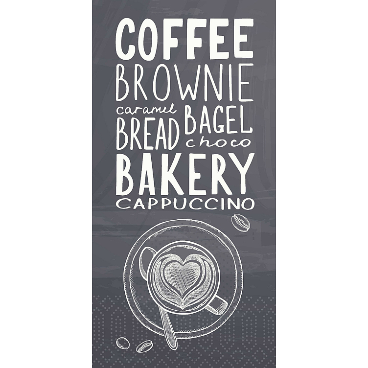 Serviett 3l 40cm bakery 1/8 brettet   250stk