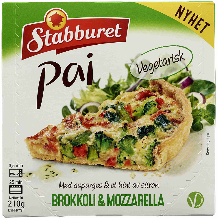 Pai brokkoli & mozzarella   10x210g