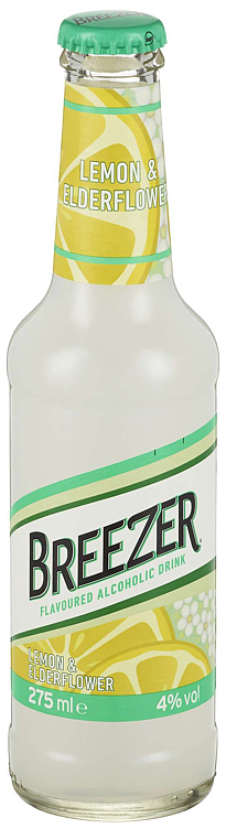 Breezer lemon & elderflower fl   4%   24x27,5cl
