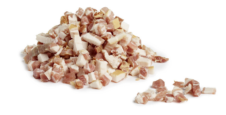 Coarsely chopped cookhouse bacon  approx. 5kg  kg