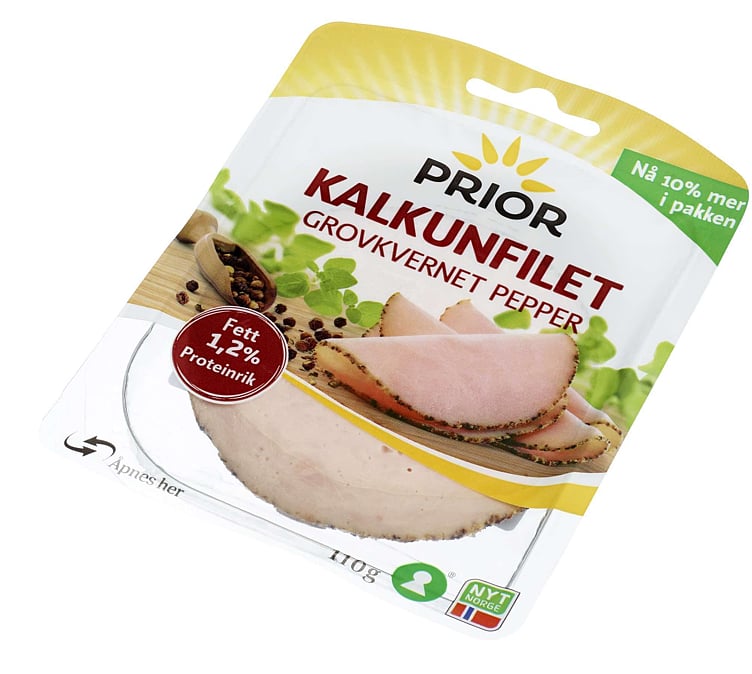 Kalkunfilet grovkvernet pepper   110g