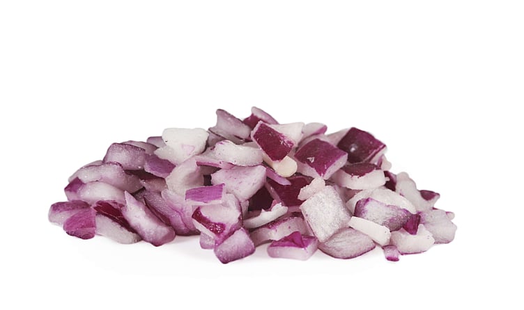Rødløk ternet   2,5kg