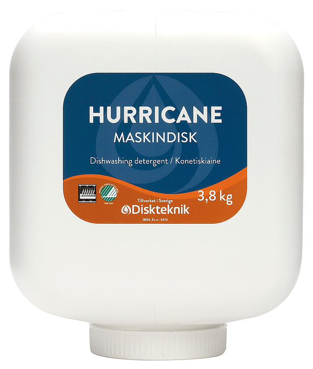 Hurricane maskinoppvask   3,8kg