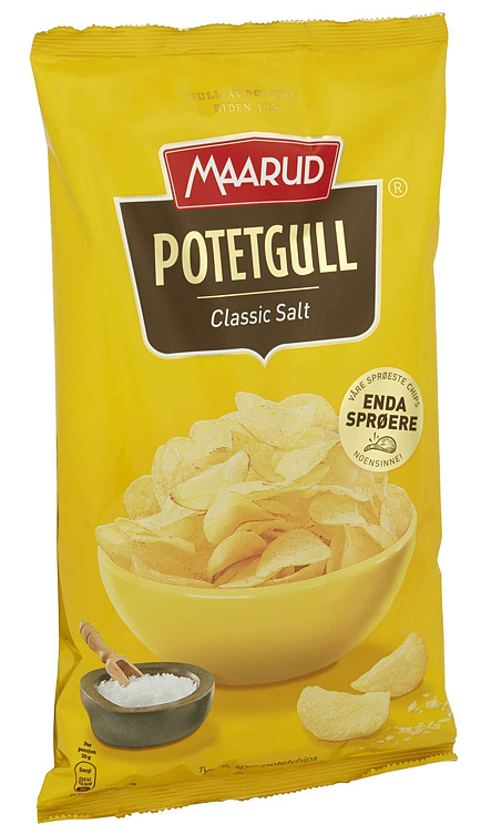 Potetgull classic salt   240g