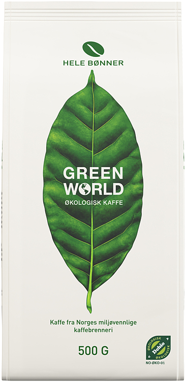 Green world økologisk kaffe   6x500g