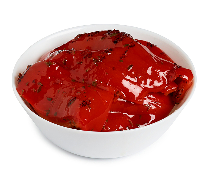 Grillet paprika i olje 1500g