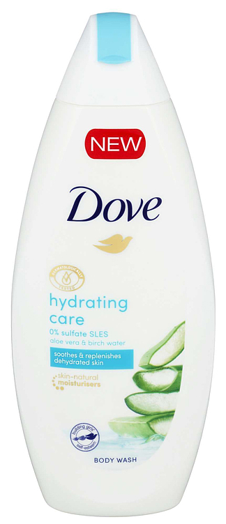 Dove dusjsåpe hydrating care 225ml