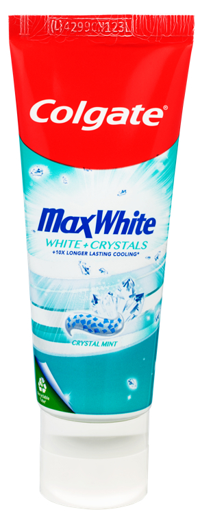 Tannkrem max white white crystals 75ml