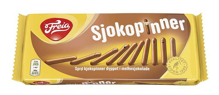 Freia kjeks sjokopinner 144g